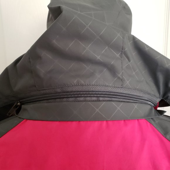 Outdoor Diamond Candy Sport Windbreaker Raincoat Jacket XS Hiking Full Zip Retro - Picture 8 of 15